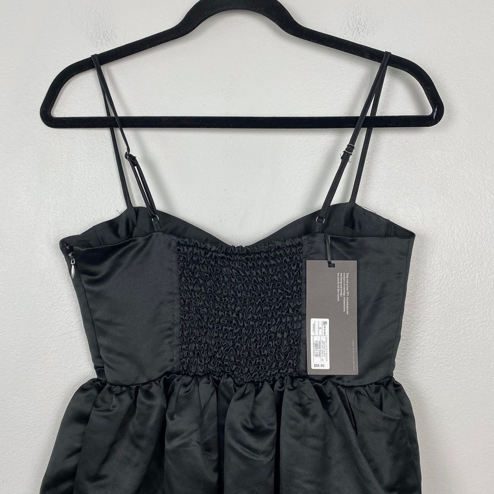 Future‎ Collective Sweetheart Bubble Satin Midi Dress Bustier Elegant Size S - Picture 7 of 12